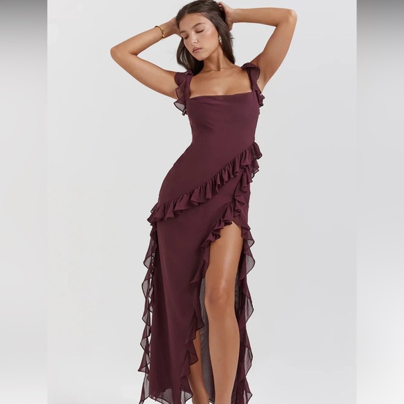 Ivy Midi Dress - Berry - Picture 2 of 7